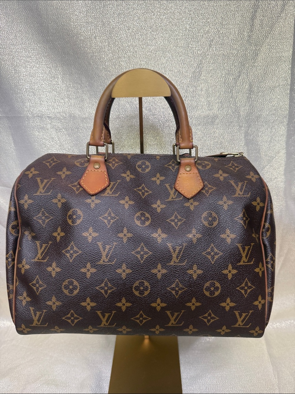 Louis Vuitton Monogram Canvas Duffel Satchel in Brown